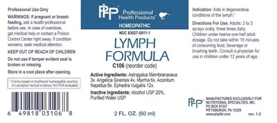 Lymph Formula (Nspc0019 Lymph Formula)